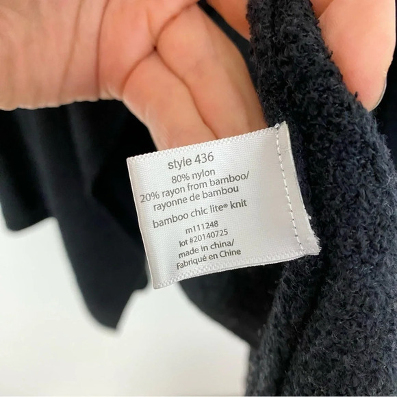 Barefoot Dreams Cardigan Sweater Small Medium Cozychic Lite Calypso Wrap Black - Picture 7 of 9